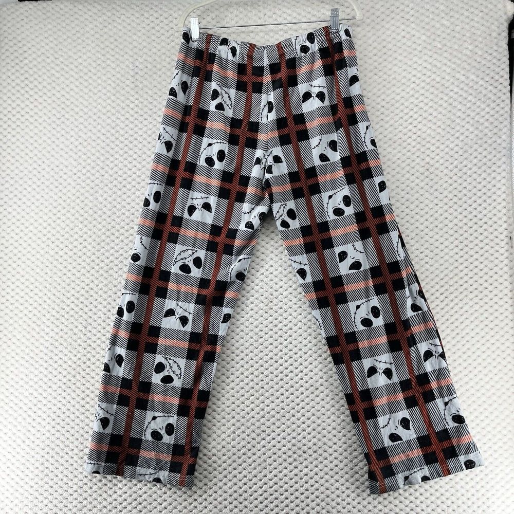 Disney Nightmare Before‎ Christmas Pajama Pants Plaid Jack Skellington M - Picture 8 of 8